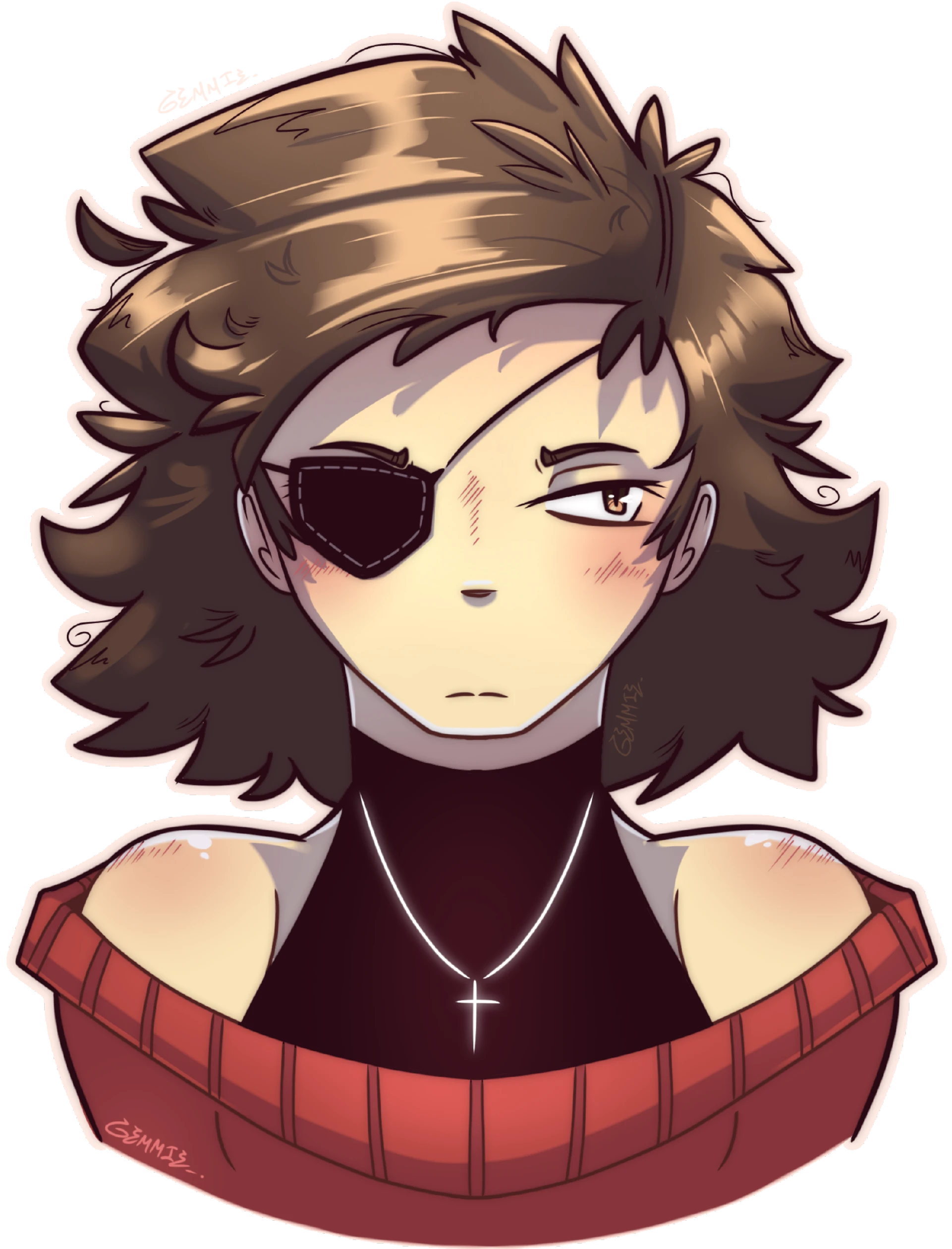 Gemmie bust illustration