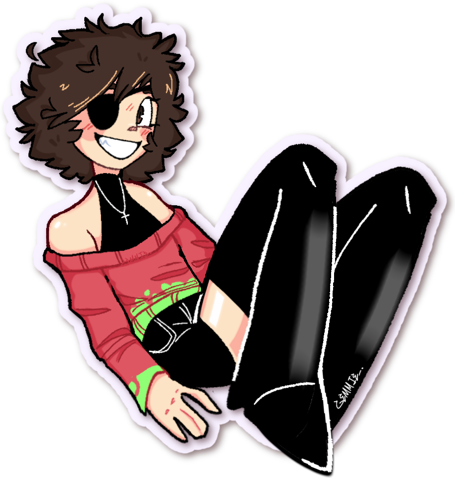 Gemmie sitting illustration