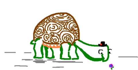 MS Paint drawing made by Turtle